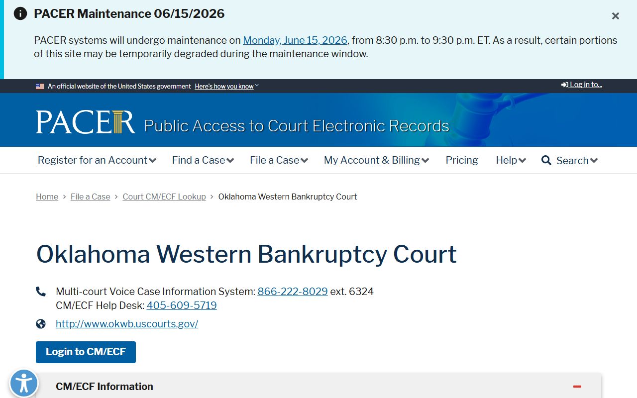 Custer County marriage and divorce records and the federal Western District of Oklahoma bankruptcy court lookup